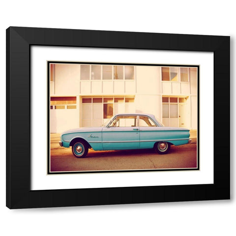 Vintage Ride VII Black Modern Wood Framed Art Print with Double Matting by Brown, Thomas