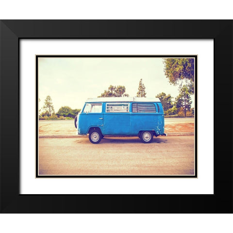 Vintage Ride VIII Black Modern Wood Framed Art Print with Double Matting by Brown, Thomas