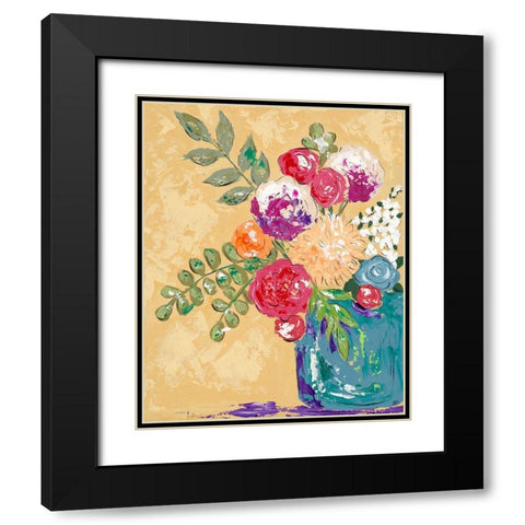 Look on the Bright Side I Black Modern Wood Framed Art Print with Double Matting by Reynolds, Jade