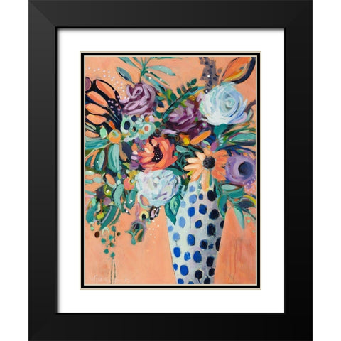 Blooming in Sunshine II Black Modern Wood Framed Art Print with Double Matting by Ramos, Nina