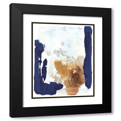 Warm Touch Black Modern Wood Framed Art Print with Double Matting by Combs, Joyce