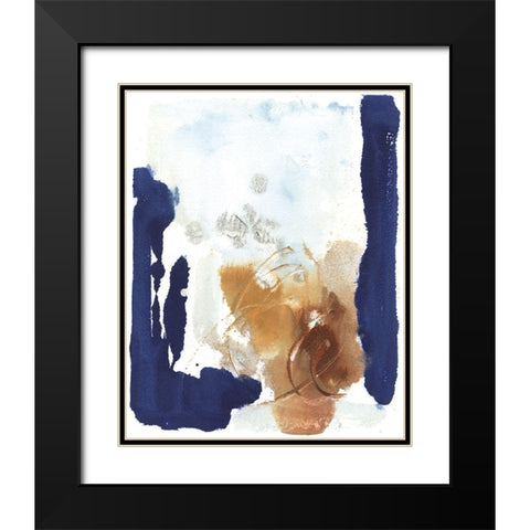 Warm Touch Black Modern Wood Framed Art Print with Double Matting by Combs, Joyce
