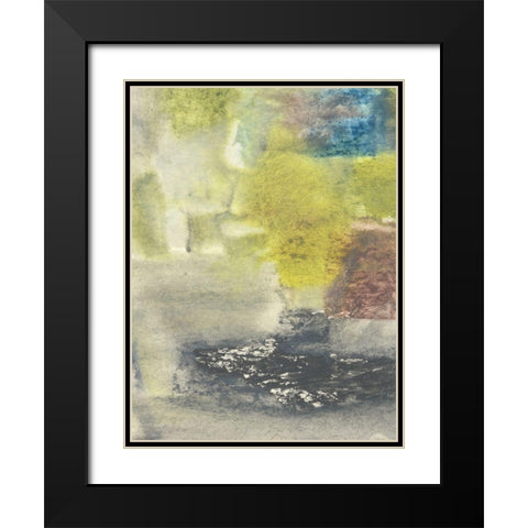 Ancient Drawing I Black Modern Wood Framed Art Print with Double Matting by Combs, Joyce