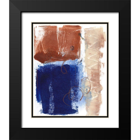 Living Colors I Black Modern Wood Framed Art Print with Double Matting by Combs, Joyce