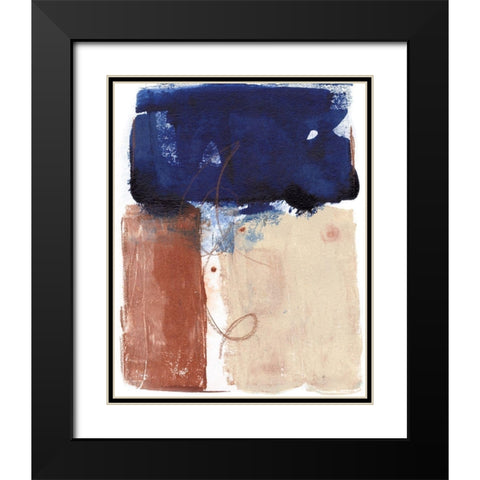 Living Colors II Black Modern Wood Framed Art Print with Double Matting by Combs, Joyce