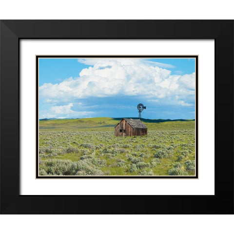Barn Scene IV Black Modern Wood Framed Art Print with Double Matting by McLoughlin, James