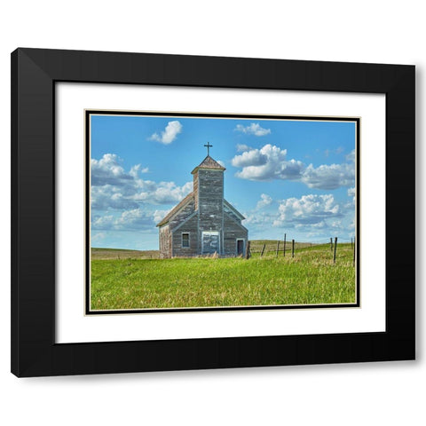 Barn Scene V Black Modern Wood Framed Art Print with Double Matting by McLoughlin, James