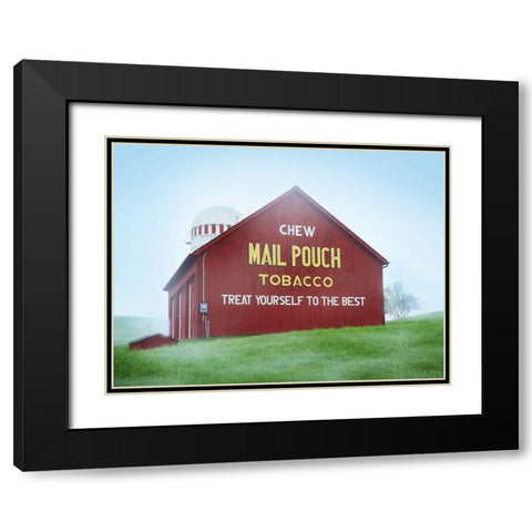 Barn Scene VIII Black Modern Wood Framed Art Print with Double Matting by McLoughlin, James