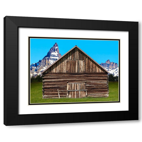 Barn Scene XI Black Modern Wood Framed Art Print with Double Matting by McLoughlin, James