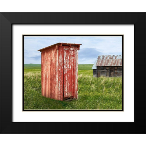 Barn Scene XIII Black Modern Wood Framed Art Print with Double Matting by McLoughlin, James