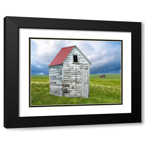 Barn Scene XVI Black Modern Wood Framed Art Print with Double Matting by McLoughlin, James