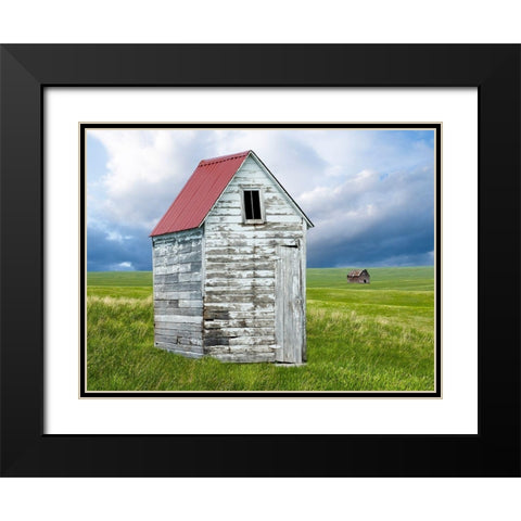 Barn Scene XVI Black Modern Wood Framed Art Print with Double Matting by McLoughlin, James