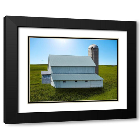 Barn Scene XVIII Black Modern Wood Framed Art Print with Double Matting by McLoughlin, James