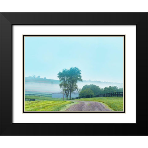 Farmscape Photo VII Black Modern Wood Framed Art Print with Double Matting by McLoughlin, James