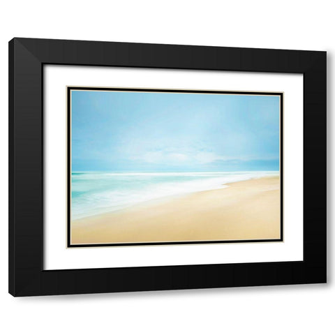 Beachscape Photo IV Black Modern Wood Framed Art Print with Double Matting by McLoughlin, James