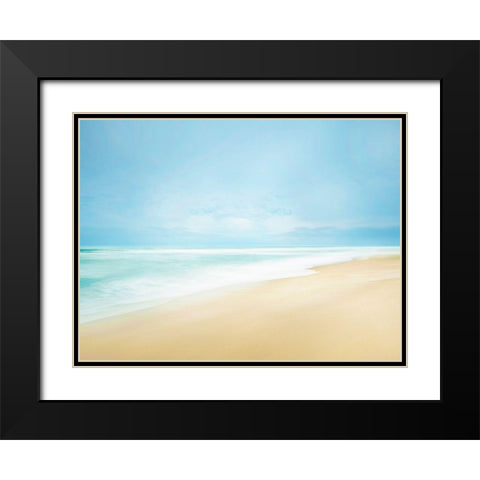 Beachscape Photo IV Black Modern Wood Framed Art Print with Double Matting by McLoughlin, James