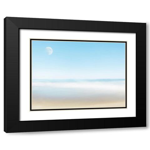 Beachscape Photo VI Black Modern Wood Framed Art Print with Double Matting by McLoughlin, James