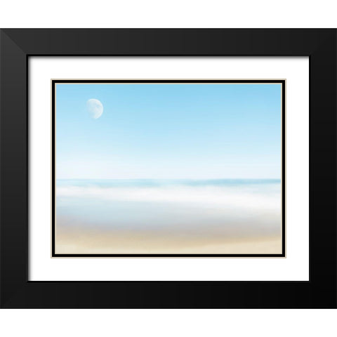 Beachscape Photo VI Black Modern Wood Framed Art Print with Double Matting by McLoughlin, James