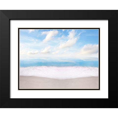Beachscape Photo VII Black Modern Wood Framed Art Print with Double Matting by McLoughlin, James