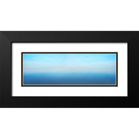 Beachscape Panorama V Black Modern Wood Framed Art Print with Double Matting by McLoughlin, James