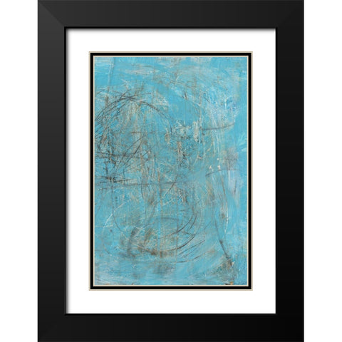 Inscribe II Black Modern Wood Framed Art Print with Double Matting by Holland, J.