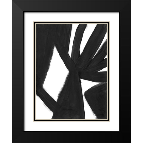 Jungle Satellite I Black Modern Wood Framed Art Print with Double Matting by Vess, June Erica