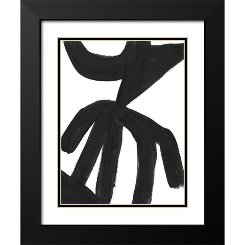 Jungle Satellite III Black Modern Wood Framed Art Print with Double Matting by Vess, June Erica