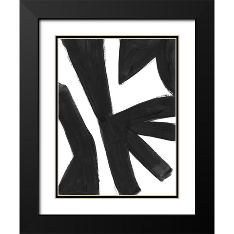 Jungle Satellite IV Black Modern Wood Framed Art Print with Double Matting by Vess, June Erica