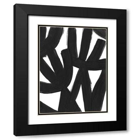 Jungle Satellite VI Black Modern Wood Framed Art Print with Double Matting by Vess, June Erica