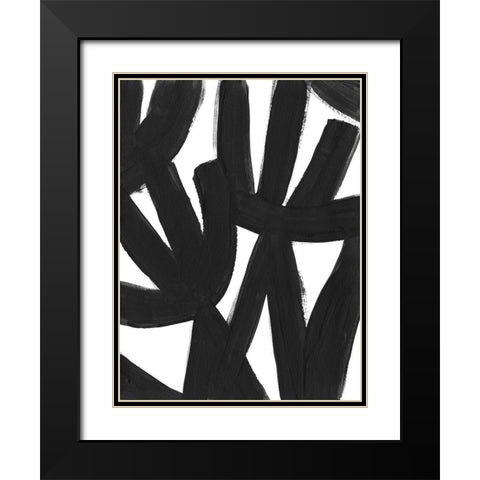 Jungle Satellite VI Black Modern Wood Framed Art Print with Double Matting by Vess, June Erica