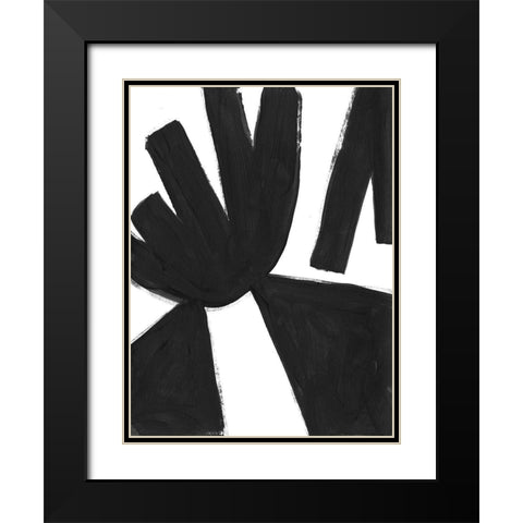 Jungle Satellite VIII Black Modern Wood Framed Art Print with Double Matting by Vess, June Erica