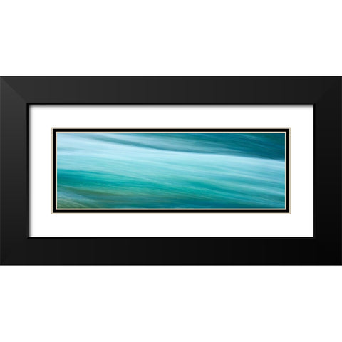 Before the Falls Panorama I Black Modern Wood Framed Art Print with Double Matting by McLoughlin, James