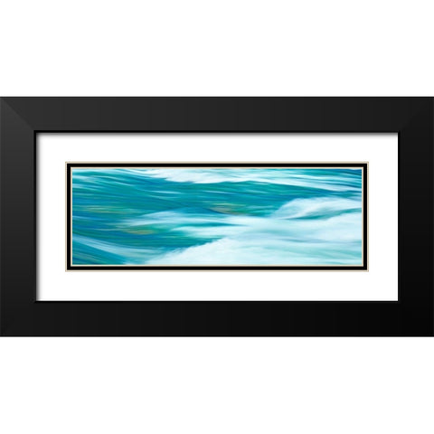 Before the Falls Panorama V Black Modern Wood Framed Art Print with Double Matting by McLoughlin, James