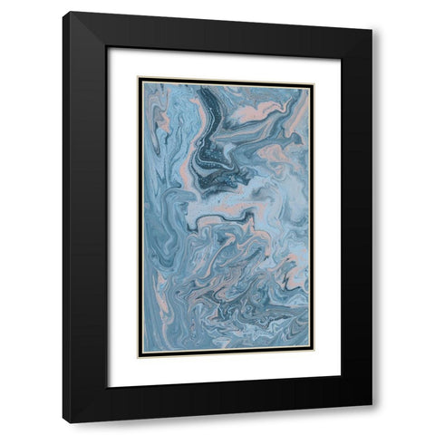 Unconfined I Black Modern Wood Framed Art Print with Double Matting by Moore, Regina