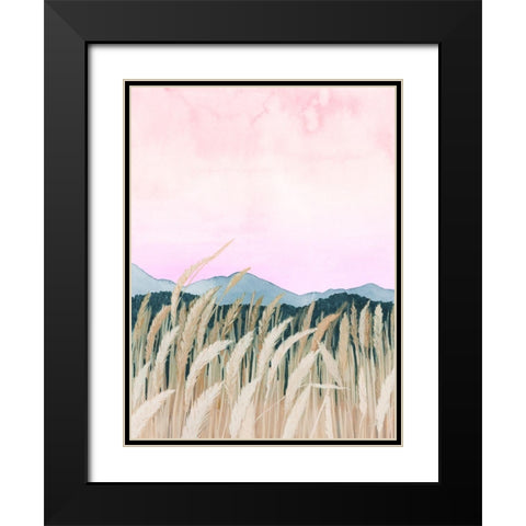 Wheaten Dawn I Black Modern Wood Framed Art Print with Double Matting by Popp, Grace