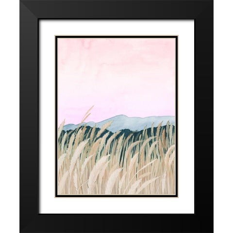 Wheaten Dawn II Black Modern Wood Framed Art Print with Double Matting by Popp, Grace