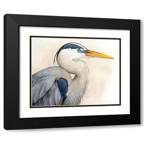 Blue Hunter II Black Modern Wood Framed Art Print with Double Matting by Popp, Grace