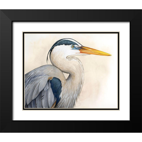 Blue Hunter II Black Modern Wood Framed Art Print with Double Matting by Popp, Grace