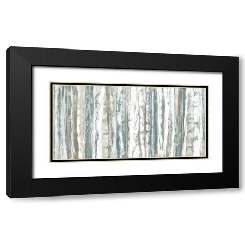 Treeline Strata II Black Modern Wood Framed Art Print with Double Matting by Goldberger, Jennifer