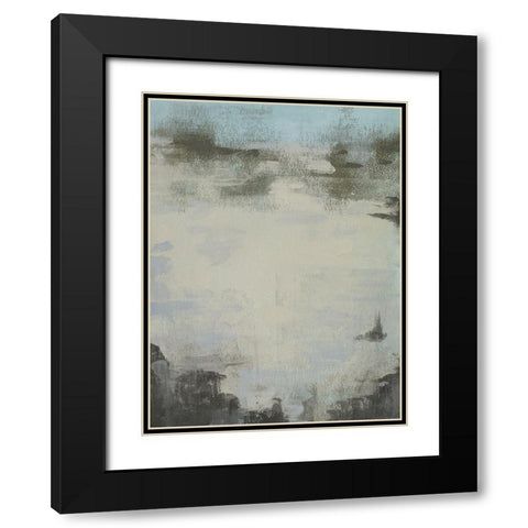 Low Tide II Black Modern Wood Framed Art Print with Double Matting by Green, Jacob