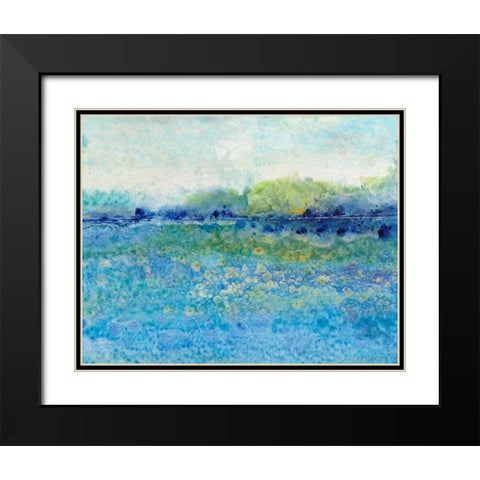Shimmering Water I Black Modern Wood Framed Art Print with Double Matting by OToole, Tim