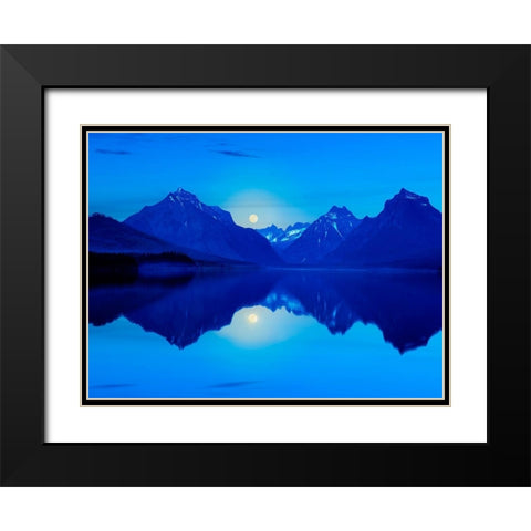 Mountainscape Photograph II Black Modern Wood Framed Art Print with Double Matting by McLoughlin, James