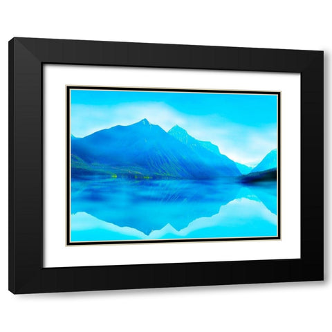 Mountainscape Photograph III Black Modern Wood Framed Art Print with Double Matting by McLoughlin, James