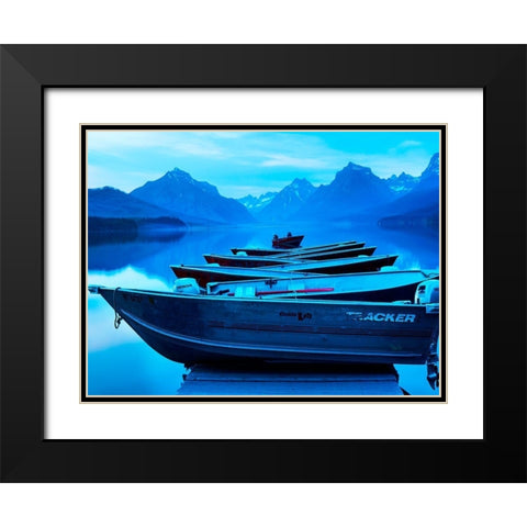 Mountainscape Photograph IV Black Modern Wood Framed Art Print with Double Matting by McLoughlin, James