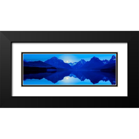 Mountainscape Panorama I Black Modern Wood Framed Art Print with Double Matting by McLoughlin, James