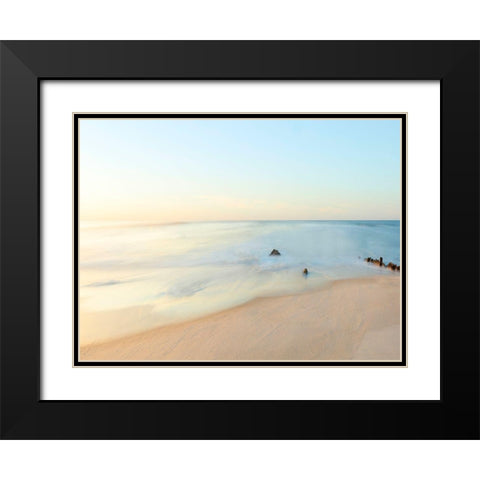 Seascape Photo II Black Modern Wood Framed Art Print with Double Matting by McLoughlin, James