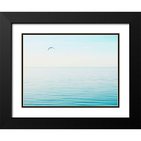 Seascape Photo VI Black Modern Wood Framed Art Print with Double Matting by McLoughlin, James