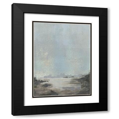 Riverlands I Black Modern Wood Framed Art Print with Double Matting by Green, Jacob