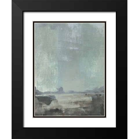 Riverlands II Black Modern Wood Framed Art Print with Double Matting by Green, Jacob