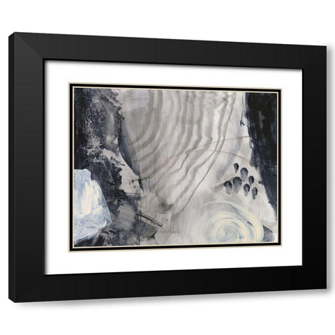 Astral Plane III Black Modern Wood Framed Art Print with Double Matting by Green, Jacob